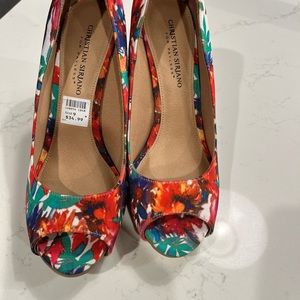 Christian Soriano flowered pumps